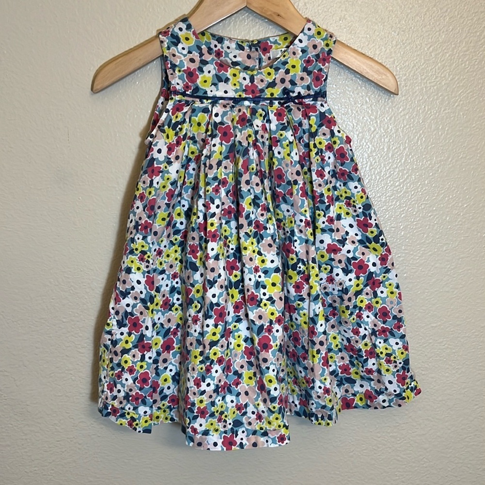 Baby Boden Sleeveless Floral Cotton Dress